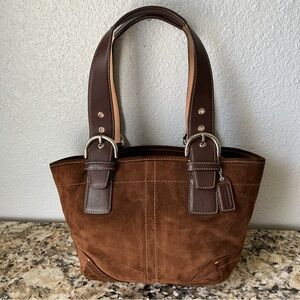Coach Brown Suede Soho Y2K Tote
